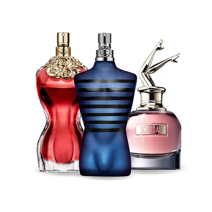 BLACK FRIDAY Combo de 3 Perfumes: Jean Paul Gaultier LA BELLE. Jean Paul Gaultier ULTRA MALE y Jean Paul Gaultier SCANDAL - 100ml