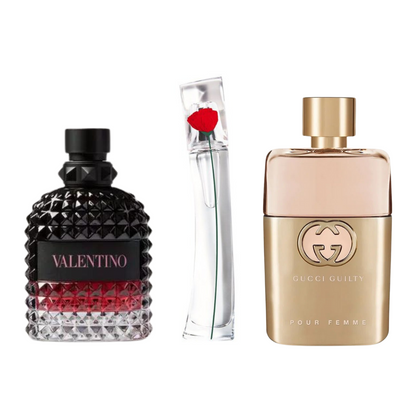 BLACK FRIDAY Combo de 3 Perfumes: Gucci Guilty, Valentino Intense y Flower By Kenzo - 100ml